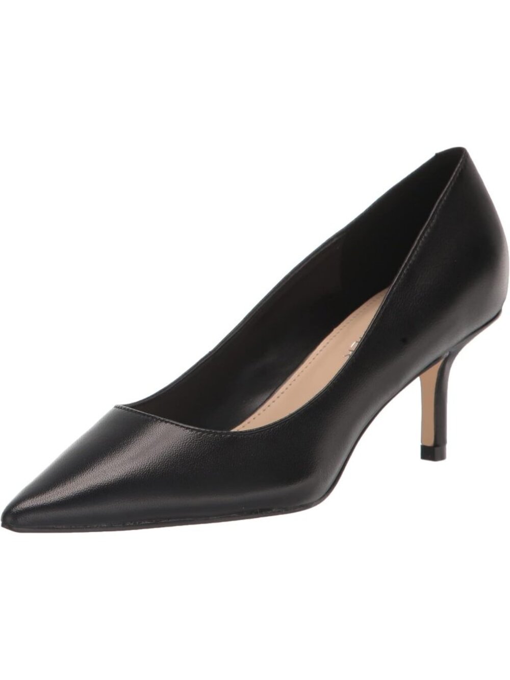 Women's Black Modern Pointed Toe Alola Dress Casual Pumps Pull On Heel Shoes